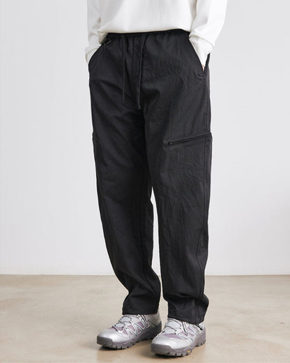 24/7 Relaxed Drawstring Waistband Trousers with Side Zippers