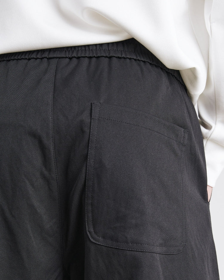 24/7 Relaxed Drawstring Waistband Trousers with Side Zippers