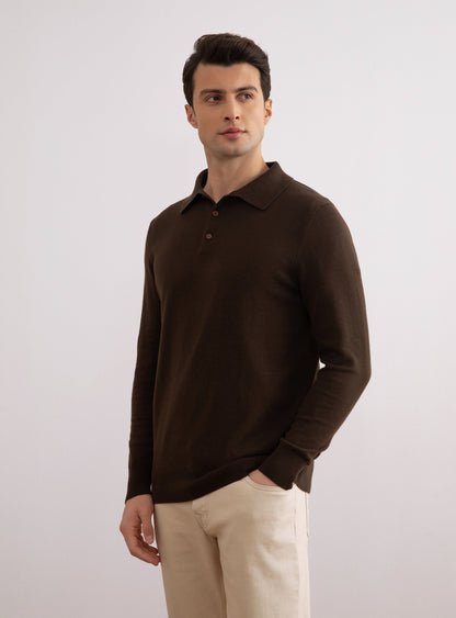 Brown Classic Polo Shirt